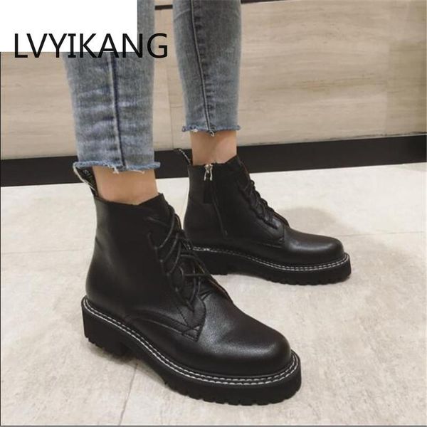 boots 2021 women ankle booties autumn winter thick leather pu motorcycle, Black
boots 2021 women ankle booties autumn winter thick leather pu motorcycle, Black