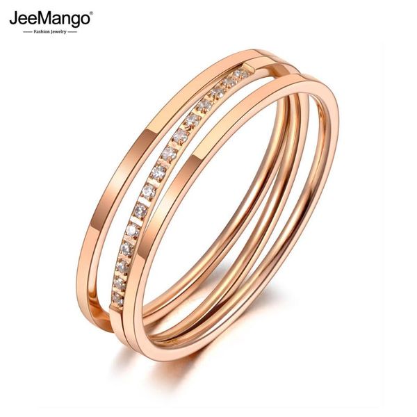 wedding rings jeemango fashion titanium stainless steel mosaic rhinestone geometry rose gold cz crystal ring for women jr20032, Slivery;golden
wedding rings jeemango fashion titanium stainless steel mosaic rhinestone geometry rose gold cz crystal ring for women jr20032, Slivery;golden