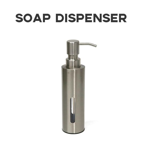 45#stainless steel soap dispenser with visible window lotion shampoo dispensers liquid bottle gel 304 stainless kitchen faucets
45#stainless steel soap dispenser with visible window lotion shampoo dispensers liquid bottle gel 304 stainless kitchen faucets