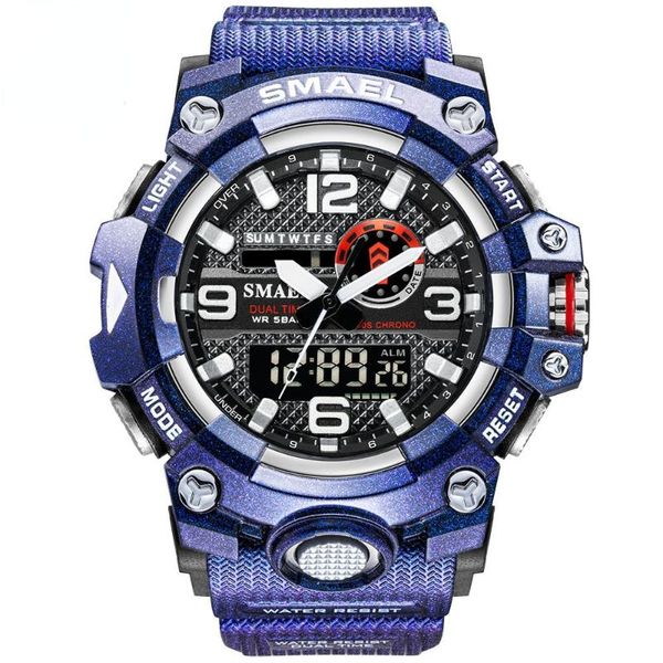 wristwatches smael men's sports watches fashion waterproof military led digital quartz electronic watch men clock relogio masculino, Slivery;brown
wristwatches smael men's sports watches fashion waterproof military led digital quartz electronic watch men clock relogio masculino, Slivery;brown