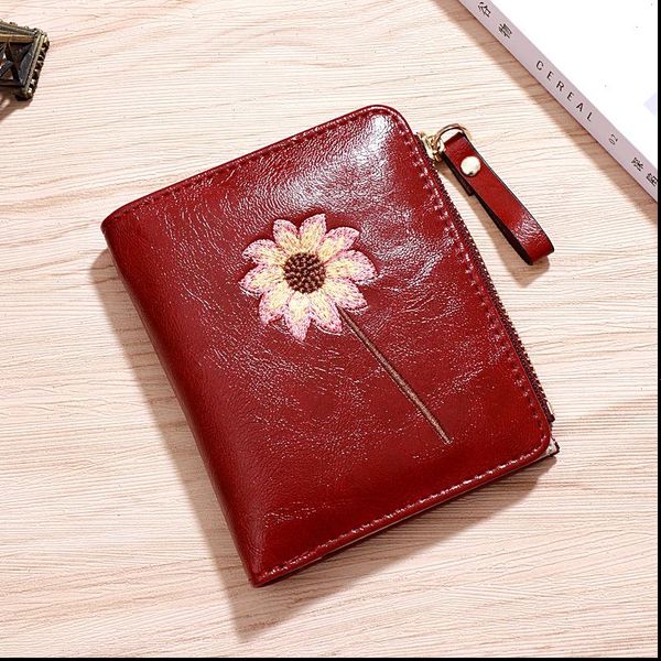 women wallet slim brand wallets small purse leather pursese selling designer moda mujer, Red;black
women wallet slim brand wallets small purse leather pursese selling designer moda mujer, Red;black