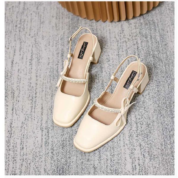 sandals summer mid-heel square head bow pearl baotou retro thick-heeled bridal wedding shoes banquet dress all-match female, Black
sandals summer mid-heel square head bow pearl baotou retro thick-heeled bridal wedding shoes banquet dress all-match female, Black