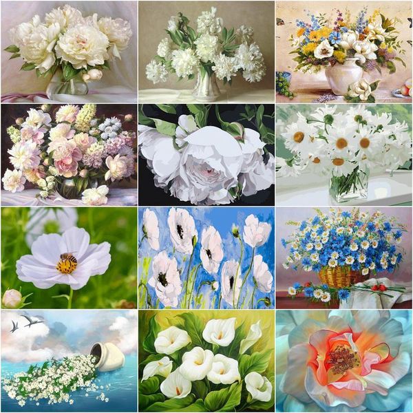 60×75cm diy frame oil painting by numbers white flower vase paint drawing with home decor art gift paintings
60×75cm diy frame oil painting by numbers white flower vase paint drawing with home decor art gift paintings