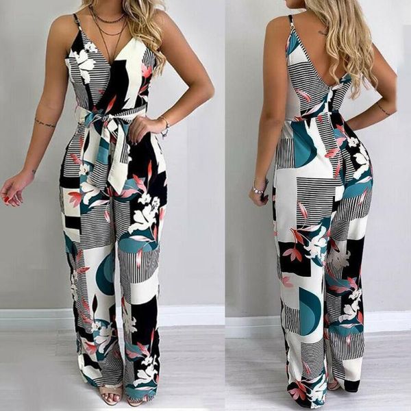 women's jumpsuits & rompers hirigin womens jumpsuit print floral ladies summer v neck strappy beach wide leg holiday playsuit, Black;white
women's jumpsuits & rompers hirigin womens jumpsuit print floral ladies summer v neck strappy beach wide leg holiday playsuit, Black;white