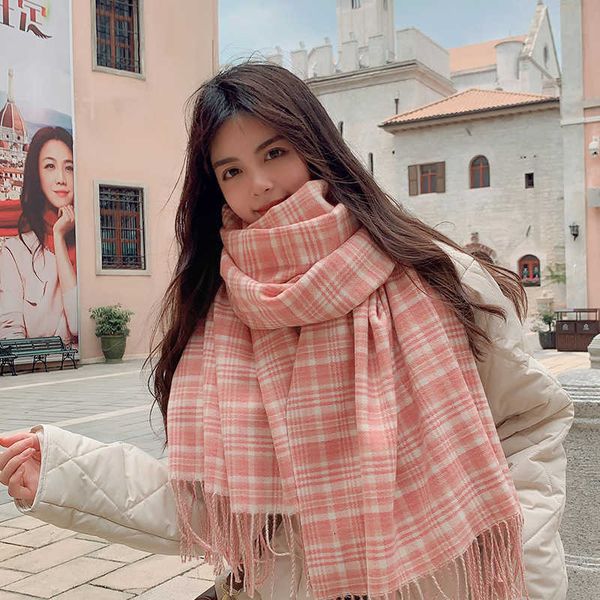 autumn and simple plaid scarf fashion versatile ins shawl winter warm imitation cashmere scarf dual purpose, Blue;gray
autumn and simple plaid scarf fashion versatile ins shawl winter warm imitation cashmere scarf dual purpose, Blue;gray