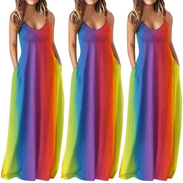 women's swimwear multicolor maxi dress for women 2021 summer gradient striped print sleeveless long dresses with pockets v-neck loose, White;black
women's swimwear multicolor maxi dress for women 2021 summer gradient striped print sleeveless long dresses with pockets v-neck loose, White;black