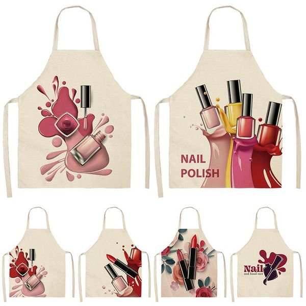 aprons nail polish lipstick kitchen for women 53*65cm cotton linen bibs household cleaning pinafore home cooking apron 46328
aprons nail polish lipstick kitchen for women 53*65cm cotton linen bibs household cleaning pinafore home cooking apron 46328