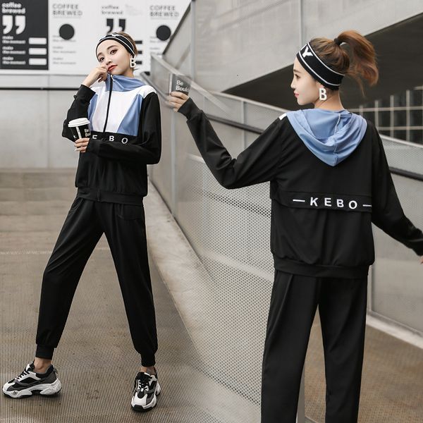 21 autumn and winter fashion sports suit women's fast drying clothes gym yoga leisure morning running four piece set, Gray
21 autumn and winter fashion sports suit women's fast drying clothes gym yoga leisure morning running four piece set, Gray