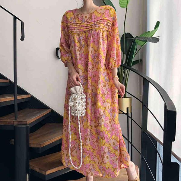 women casual big size print long dress round neck three quarter puff sleeve loose fashion spring summer 2f0621 210510, Black;gray
women casual big size print long dress round neck three quarter puff sleeve loose fashion spring summer 2f0621 210510, Black;gray