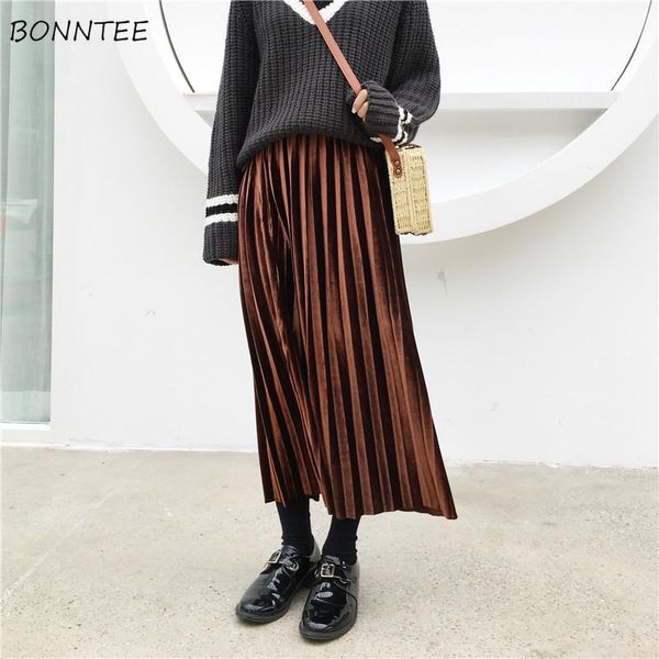 skirts women 2021 winter retro plus velvet all-match elegant solid womens pleated high waist korean mid-calf ladies skirt chic, Black
skirts women 2021 winter retro plus velvet all-match elegant solid womens pleated high waist korean mid-calf ladies skirt chic, Black