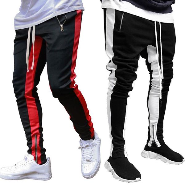 men's pants stripe men sportswear mens joggers fitness trousers bottoms skinny sweatpants casual gyms jogger track, Black
men's pants stripe men sportswear mens joggers fitness trousers bottoms skinny sweatpants casual gyms jogger track, Black