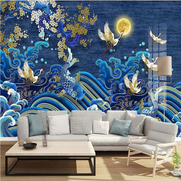 wallpapers luxury chinese folk painting golden line spray cranes pine koi po restaurant el living room mural wall paper 3d
wallpapers luxury chinese folk painting golden line spray cranes pine koi po restaurant el living room mural wall paper 3d