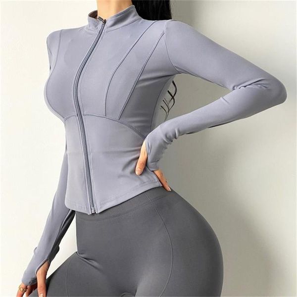 yoga outfits women gym workout running jacket training fitness coat zipper design long sleeve shirts, White;red
yoga outfits women gym workout running jacket training fitness coat zipper design long sleeve shirts, White;red