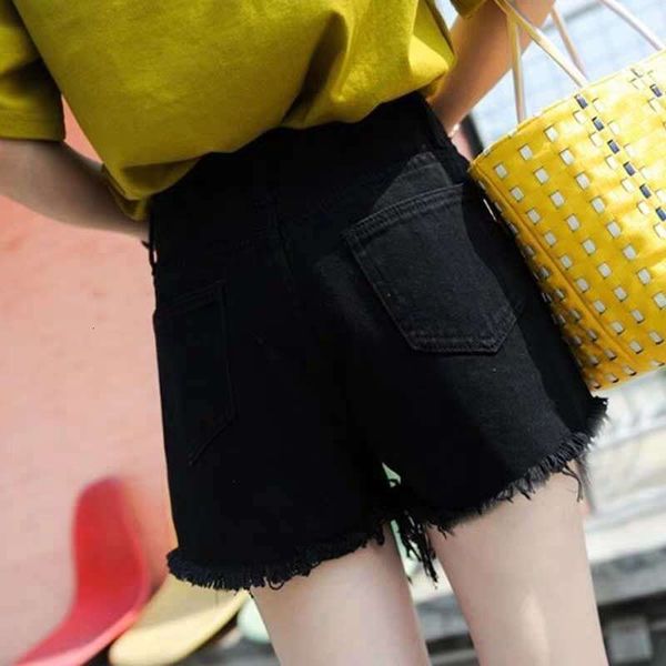 women's summer black denim shorts 2020 new high waist slim loose wide leg hole rough edge student pants fashion, White;black
women's summer black denim shorts 2020 new high waist slim loose wide leg hole rough edge student pants fashion, White;black