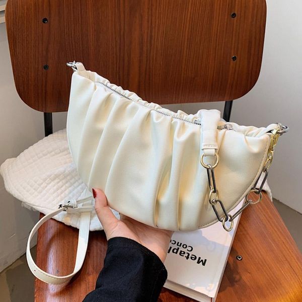 evening bags small fold soft pu leather dumplings armpit for women 2021 fashion chain shoulder crossbody bag ladies solid color handbags
evening bags small fold soft pu leather dumplings armpit for women 2021 fashion chain shoulder crossbody bag ladies solid color handbags