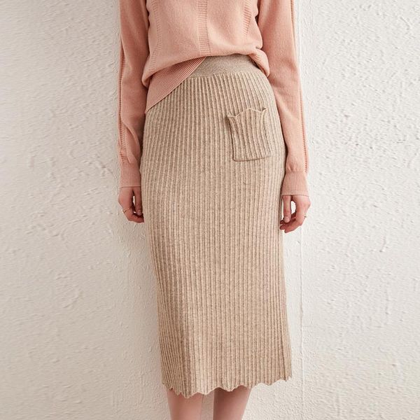 autumn and winter style 100% wool color matching one-step skirt women loose thick cashmere knitted base skirts, Black
autumn and winter style 100% wool color matching one-step skirt women loose thick cashmere knitted base skirts, Black