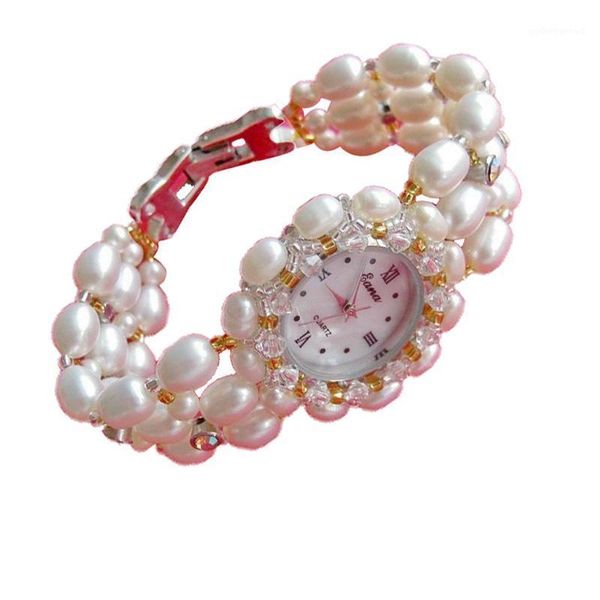 wristwatches novelty women quartz watch ladies pearl bracelet jewelry girls wrist students wristwatch gifts, Slivery;brown
wristwatches novelty women quartz watch ladies pearl bracelet jewelry girls wrist students wristwatch gifts, Slivery;brown