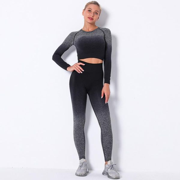 women seamless yoga set gym clothing fitness leggings+cropped shirts sport suit ladies long sleeve tracksuit active wear outfits, White;red
women seamless yoga set gym clothing fitness leggings+cropped shirts sport suit ladies long sleeve tracksuit active wear outfits, White;red