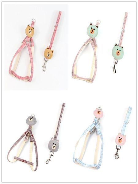 small dog cat harness leash adjustable vest collar cartoon bear back traction outdoor walking chest strap collars & leashes
small dog cat harness leash adjustable vest collar cartoon bear back traction outdoor walking chest strap collars & leashes