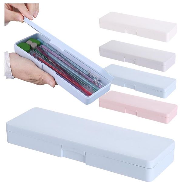 storage boxes & bins plastic pencil box large capacity organizer office supplies case organizers for student portable toolbox
storage boxes & bins plastic pencil box large capacity organizer office supplies case organizers for student portable toolbox