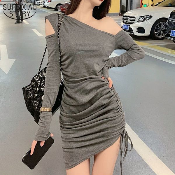 spring long sleeve mini off-shoulder dresses black gray strapless bottoming dress autumn elegant vestidos 12566 210508
spring long sleeve mini off-shoulder dresses black gray strapless bottoming dress autumn elegant vestidos 12566 210508