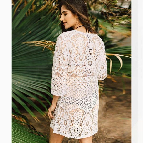 bathing suit cover ups plus size beach wear swimwear up women white summer dress tunic coverups for women's, White;black
bathing suit cover ups plus size beach wear swimwear up women white summer dress tunic coverups for women's, White;black