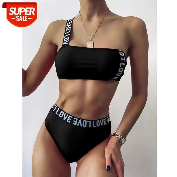 2021 new letter print bikini high waist swimsuit one shoulder swimwear women push up bathing suits beach wear swimming suit #p513, White;black
2021 new letter print bikini high waist swimsuit one shoulder swimwear women push up bathing suits beach wear swimming suit #p513, White;black