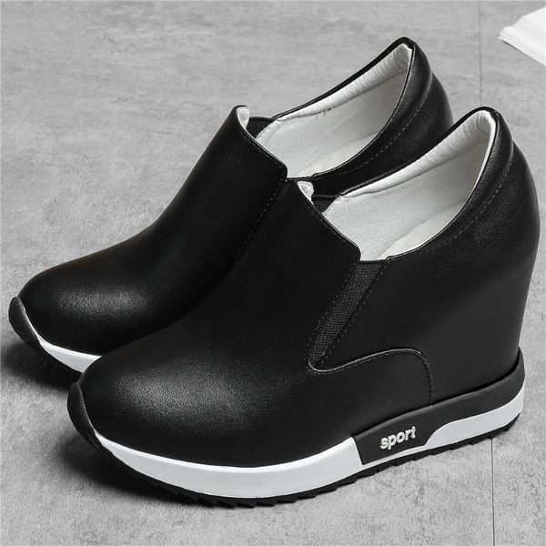 boots 2021 fashion sneakers women slip on genuine leather wedges high heel ankle female round toe platform creepers casual shoes, Black
boots 2021 fashion sneakers women slip on genuine leather wedges high heel ankle female round toe platform creepers casual shoes, Black