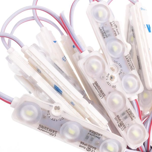 100pcs smd5730 3 led injection module 12v with lens waterproof ip68 1.2w white sign shop banner channel letters modules
100pcs smd5730 3 led injection module 12v with lens waterproof ip68 1.2w white sign shop banner channel letters modules
