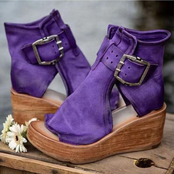 sandals women's wedges heel summer women retro peep toe platform female pu leather zipper thick bottom ladies, Black
sandals women's wedges heel summer women retro peep toe platform female pu leather zipper thick bottom ladies, Black
