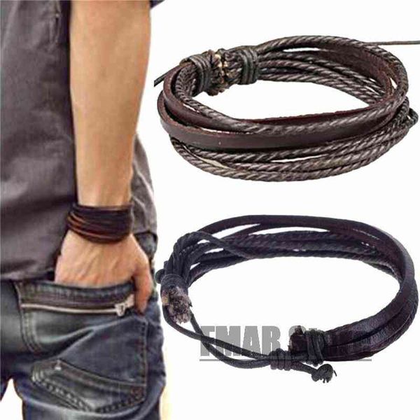 1pcs retro leather wrap braided woven bracelet wristband cuff punk men women surfer bangle couples bohemia jewelry, Golden;silver
1pcs retro leather wrap braided woven bracelet wristband cuff punk men women surfer bangle couples bohemia jewelry, Golden;silver