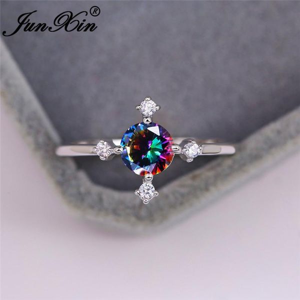 wedding rings mystic rainbow fire crystal round stone for women simple zircon cross bands 925 silver color engagement ring, Slivery;golden
wedding rings mystic rainbow fire crystal round stone for women simple zircon cross bands 925 silver color engagement ring, Slivery;golden