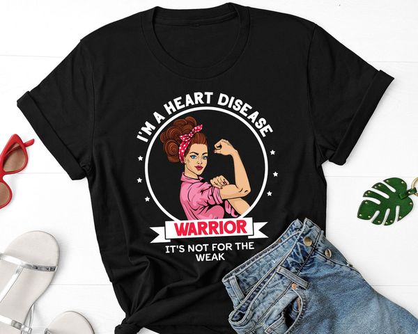 Heart Disease Warrior Tee Shirt - Heart Disease Warrior Survivor T-shirt Gift, White;black
Heart Disease Warrior Tee Shirt - Heart Disease Warrior Survivor T-shirt Gift, White;black