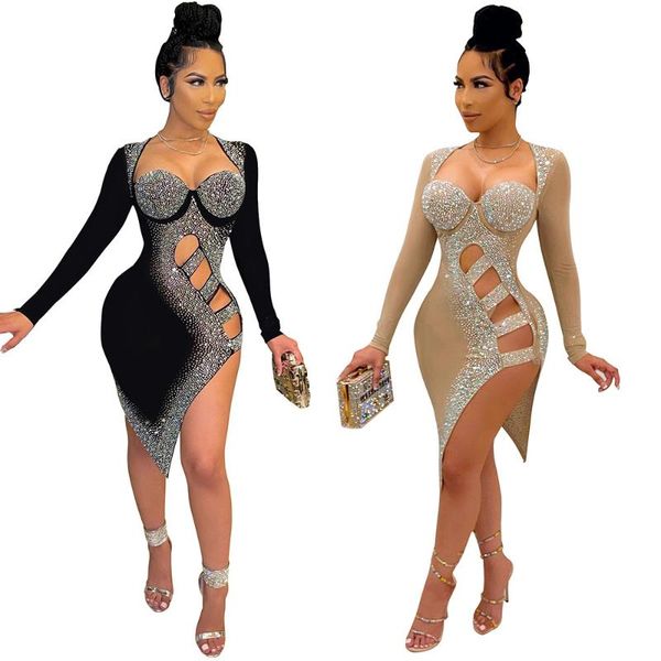casual dresses summer clothes for women temperament commuter diamond hollow perspective long sleeve slim tight nightclub plus size, Black;gray
casual dresses summer clothes for women temperament commuter diamond hollow perspective long sleeve slim tight nightclub plus size, Black;gray
