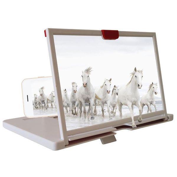 10/12 inch 3d mobile phone screen projection smartphone deskholder 203b cell mounts & holders