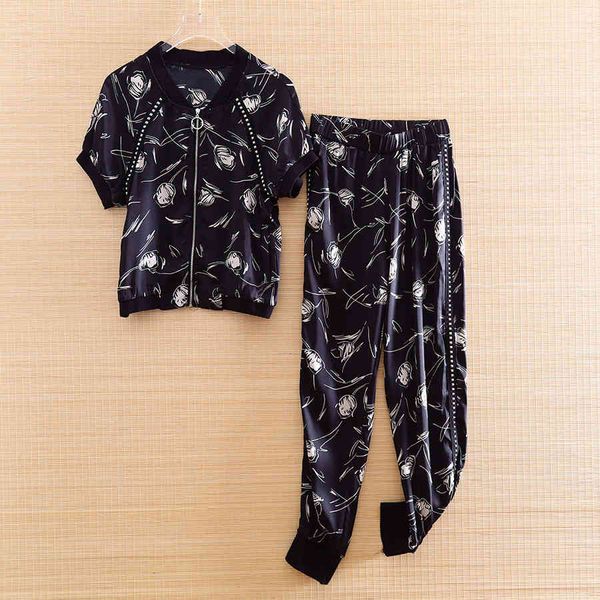 casual dresses dress high-end summer women fashion floral jacket +print trousers 2 pieces lady set female gflu, Black;gray
casual dresses dress high-end summer women fashion floral jacket +print trousers 2 pieces lady set female gflu, Black;gray