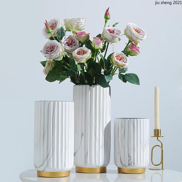 european marbled ceramic vase gilded base living room dining table flower decoration counterhome gift vases
european marbled ceramic vase gilded base living room dining table flower decoration counterhome gift vases