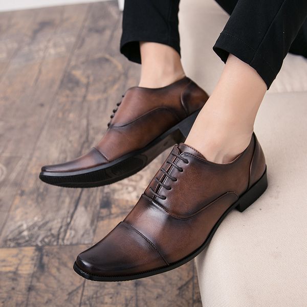 dress shoes business oxfords leather men breathable rubber formal male luxury office wedding flats footwear mocassin homme, Black
dress shoes business oxfords leather men breathable rubber formal male luxury office wedding flats footwear mocassin homme, Black