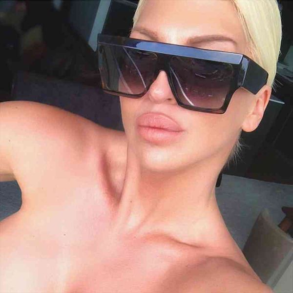 star style brand designer sunglasses women vintage flat full frame sun glasses for female male shades uv400, White;black
star style brand designer sunglasses women vintage flat full frame sun glasses for female male shades uv400, White;black