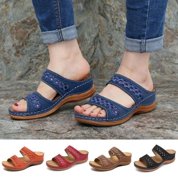 slippers women peep toe hollow out breathable casual wedges sandals slipper shoes mu8669, Black
slippers women peep toe hollow out breathable casual wedges sandals slipper shoes mu8669, Black