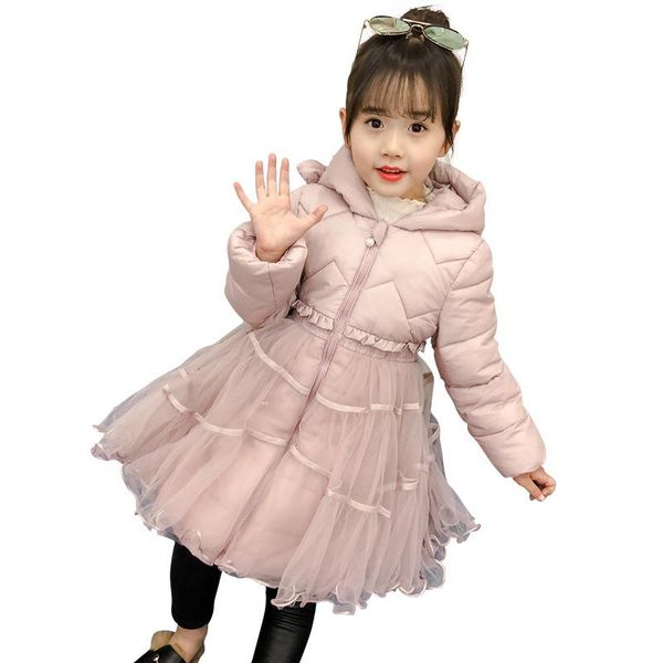 coat girl winter fashion long cold-resistant cotton jacket western lace decorative warm solid color, Blue;gray
coat girl winter fashion long cold-resistant cotton jacket western lace decorative warm solid color, Blue;gray