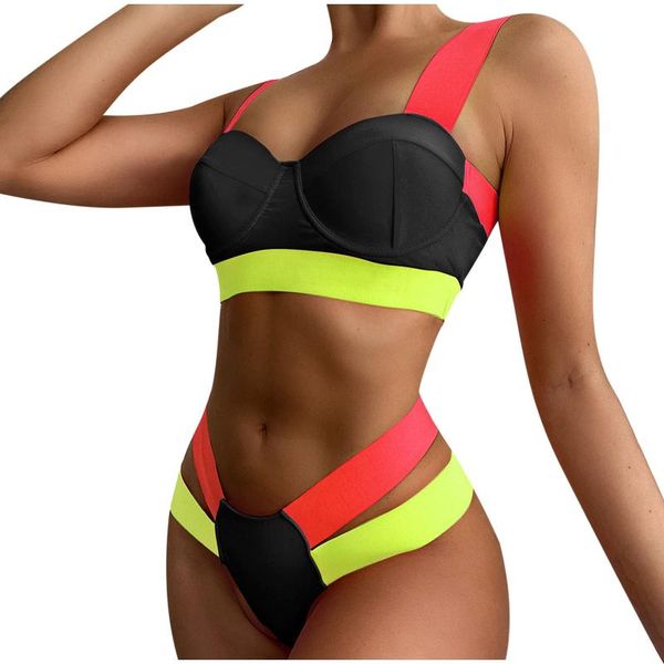 two-piece suits women two piece bikini sets push up patchwork swimsuits thong swimwear high waist hollow biquini padded beachwear bathe
two-piece suits women two piece bikini sets push up patchwork swimsuits thong swimwear high waist hollow biquini padded beachwear bathe
