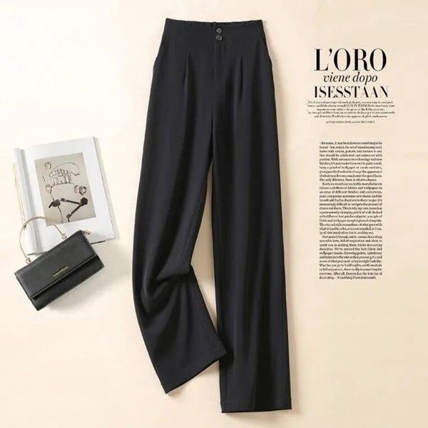 women's pants & capris 2021 spring and summer wide-leg high waist drape loose thin straight casual mopping chiffon suit, Black;white
women's pants & capris 2021 spring and summer wide-leg high waist drape loose thin straight casual mopping chiffon suit, Black;white