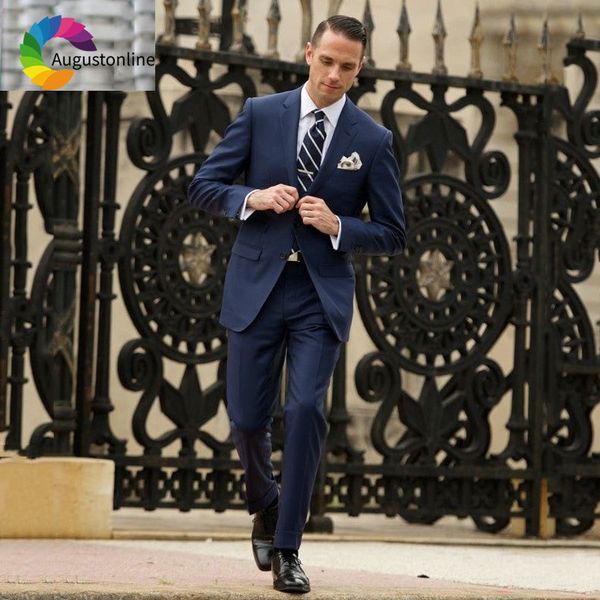 men's suits & blazers slim fit navy blue men for business custom made groom tuxedos man jacket pants 2piece prom wear costume homm, White;black
men's suits & blazers slim fit navy blue men for business custom made groom tuxedos man jacket pants 2piece prom wear costume homm, White;black