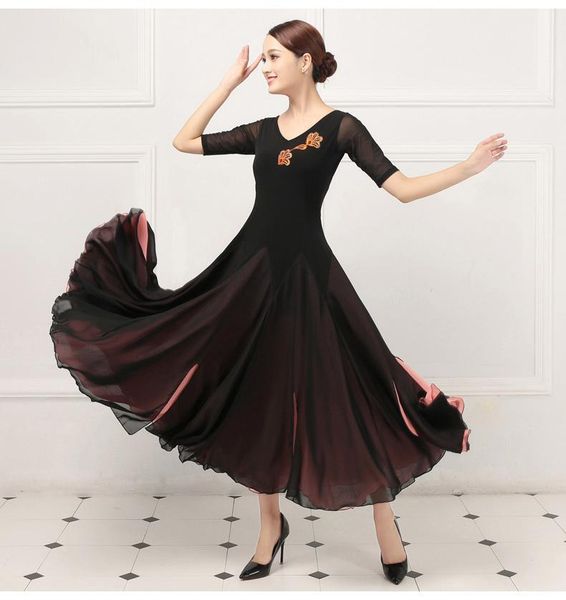 lady tango flamenco dancing dress female waltz customes girls summer ballroom dance short sleeve v neck d-0386 stage wear, Black;red
lady tango flamenco dancing dress female waltz customes girls summer ballroom dance short sleeve v neck d-0386 stage wear, Black;red