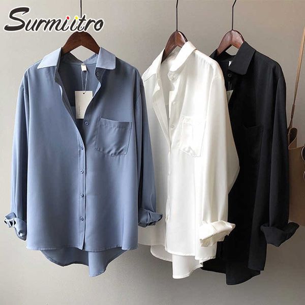 surmiitro soft shirt women fashion spring summer long sleeve korean style blue white black feminine blouse female chic 210712
surmiitro soft shirt women fashion spring summer long sleeve korean style blue white black feminine blouse female chic 210712