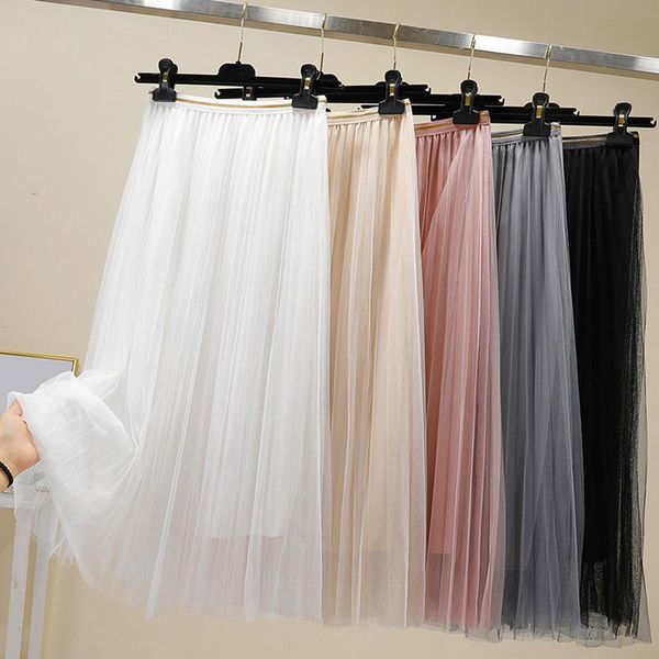 skirts tulle womens solid color high waist pleated summer casual mesh mid-calf women, Black
skirts tulle womens solid color high waist pleated summer casual mesh mid-calf women, Black