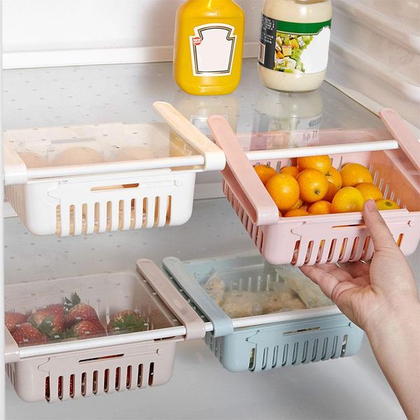 retractable refrigerator storage drawers plastic box container space saving fridge shelf holder kitchen & organization
retractable refrigerator storage drawers plastic box container space saving fridge shelf holder kitchen & organization