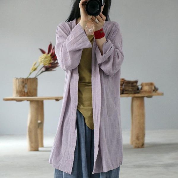 casual v-neck cotton linen long shirts 2021 autumn spring loose chinese style women cardigan 5 colors women's blouses &, White
casual v-neck cotton linen long shirts 2021 autumn spring loose chinese style women cardigan 5 colors women's blouses &, White