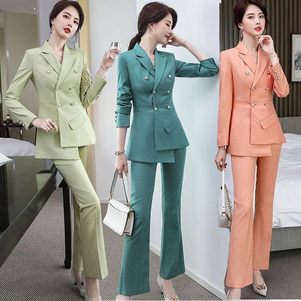 ladies fashion suit for business work wear blazer pant 2 pieces set women's two piece pants, White
ladies fashion suit for business work wear blazer pant 2 pieces set women's two piece pants, White